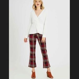 NWOT Altar’d State plaid ankle cropped pants